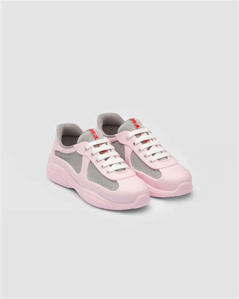 women prada ssrater brown and pink|Prada sneakers.